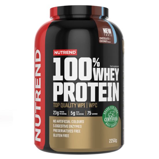 100% Whey Protein, Chocolate Coconut, 2250g, Nutrend - Vitax.ro