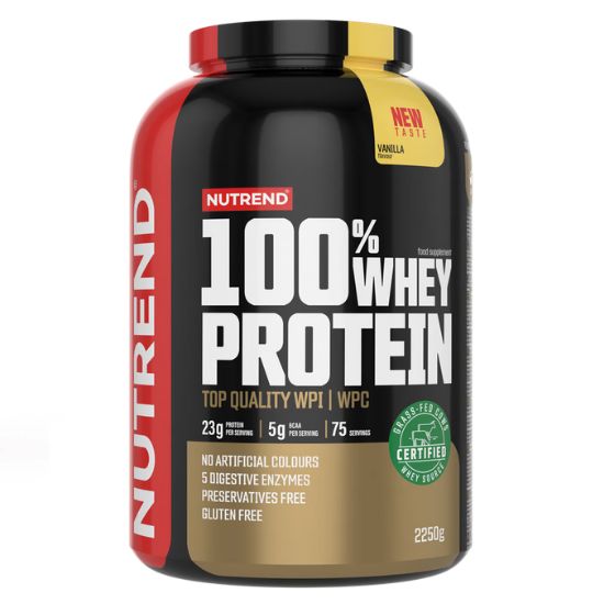 100% Whey Protein, Vanilla, 2250g, Nutrend - Vitax.ro