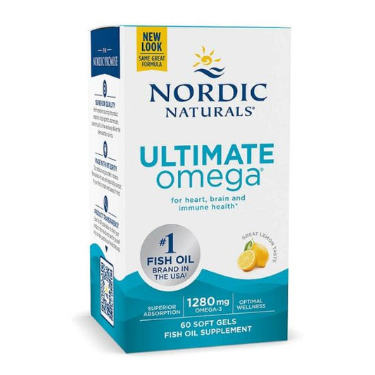 Ultimate Omega, 1280mg Lemon - 60 softgels - Vitax.ro
