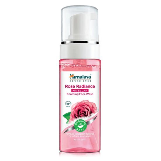 Organic Rose Radiance Micellar Foaming Face Wash, 150 ml, Himalaya Herbal - Vitax.ro