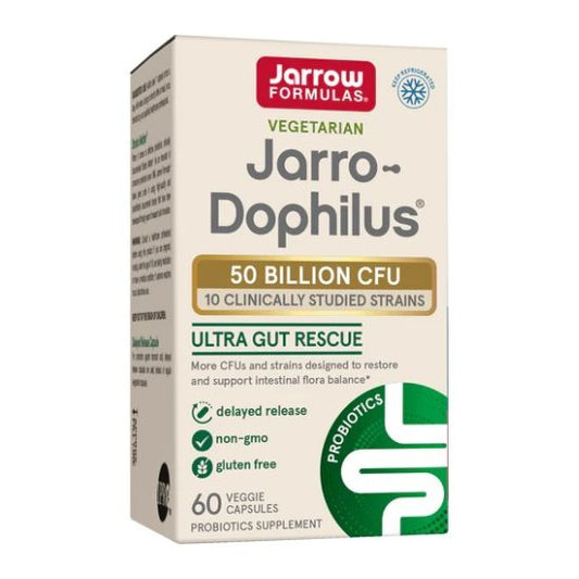 Jarro-Dophilus Ultra, Jarrow Formulas, DRcaps, Flacon cu 60 Capsule Vegetale - Vitax.ro