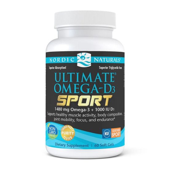 Ultimate Omega-D3 Sport, 1480mg Lemon - 60 softgels - Vitax.ro
