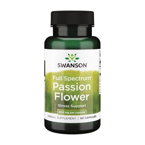 Full-Spectrum Passion Flower, 500mg - 60 caps - Vitax.ro