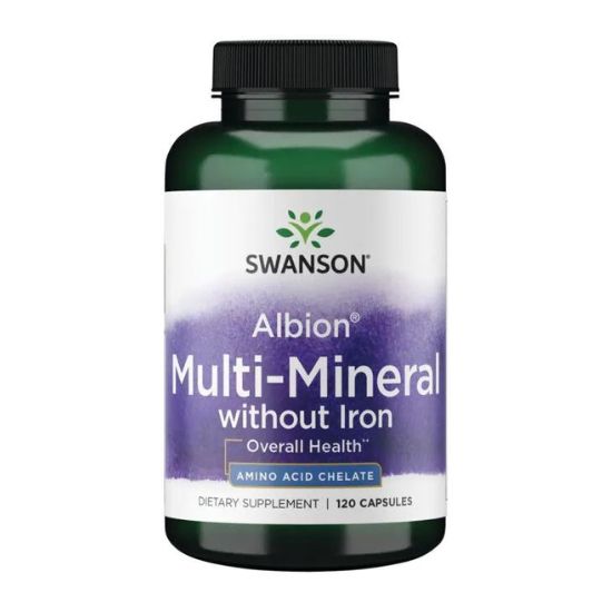 Albion Chelated Multi-Mineral without Iron - 120 caps - Vitax.ro