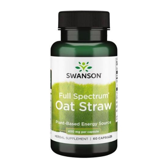 Full Spectrum Oat Straw, 400mg - 60 caps - Vitax.ro