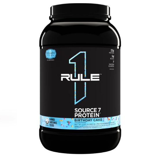 Source7 Protein, Birthday Cake Gelato, 920g, Rule One - Vitax.ro