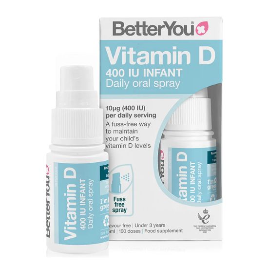 Vitamin D 400 IU Infant Daily Oral Spray, 15 ml, BetterYou - Vitax.ro