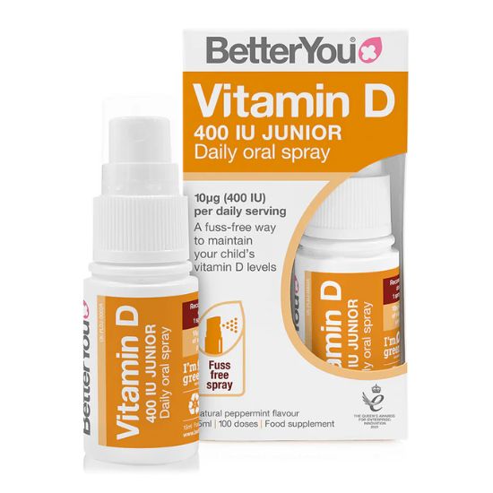 Vitamin D 400 IU Junior Daily Oral Spray, 15 ml, BetterYou - Vitax.ro
