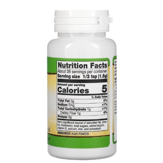 Agar Powder, 57g, NOW Foods - Vitax.ro