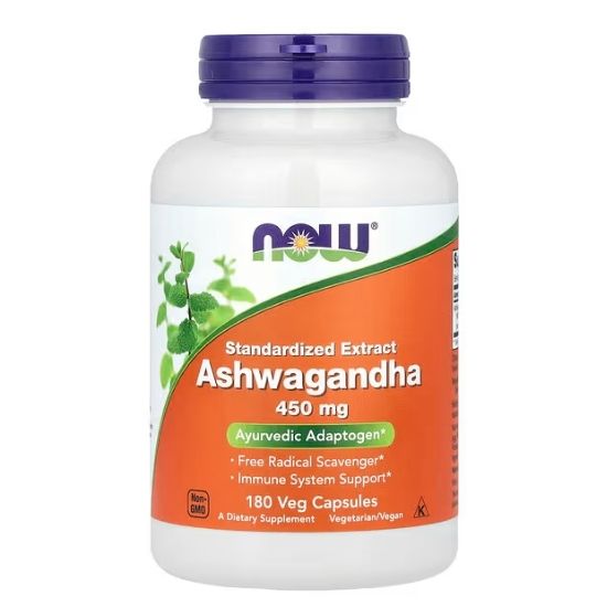 Ashwagandha Extract, 450mg, 180 vcaps, NOW Foods - Vitax.ro
