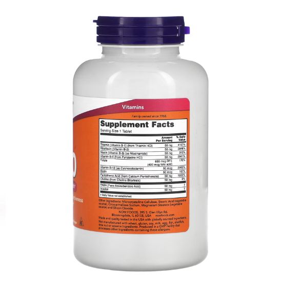 Vitamin B-50, 250 tablets, NOW Foods - Vitax.ro