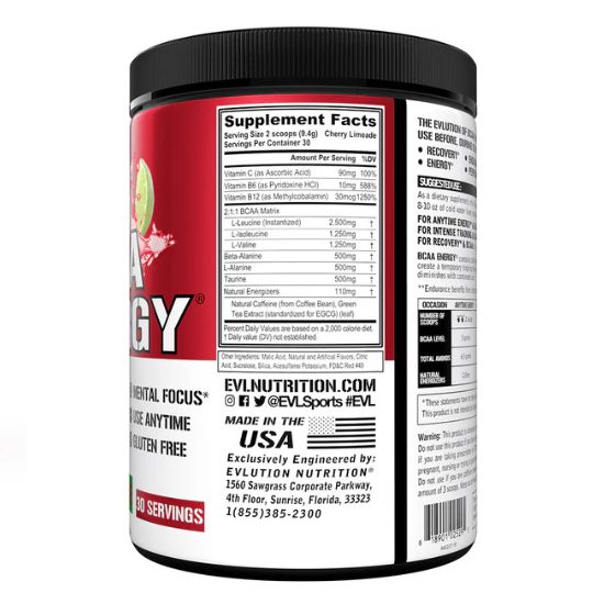 BCAA Energy, Cherry Limeade, 282g - Vitax.ro