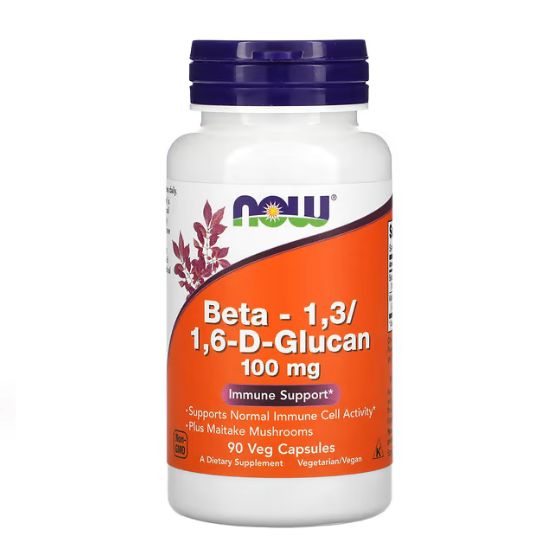 Beta - 1,3/1,6-D-Glucan, 100mg, 90 vcaps, NOW Foods - Vitax.ro
