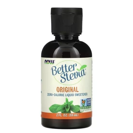Better Stevia Liquid, Original, 59 ml, NOW Foods - Vitax.ro