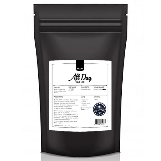 Blend All Day - Cafea de Specialitate 250g, Boabe - Vitax.ro