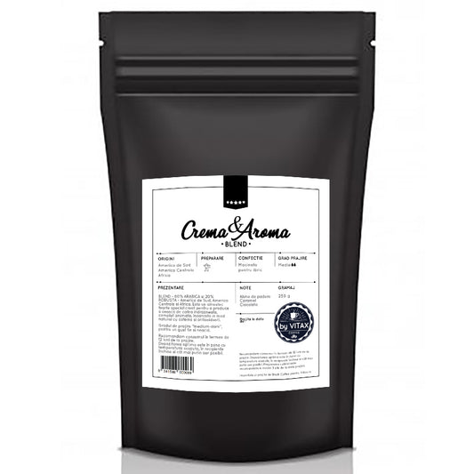 Blend Crema & Aroma Blend - Cafea de Specialitate 250g, Macinata - Vitax.ro