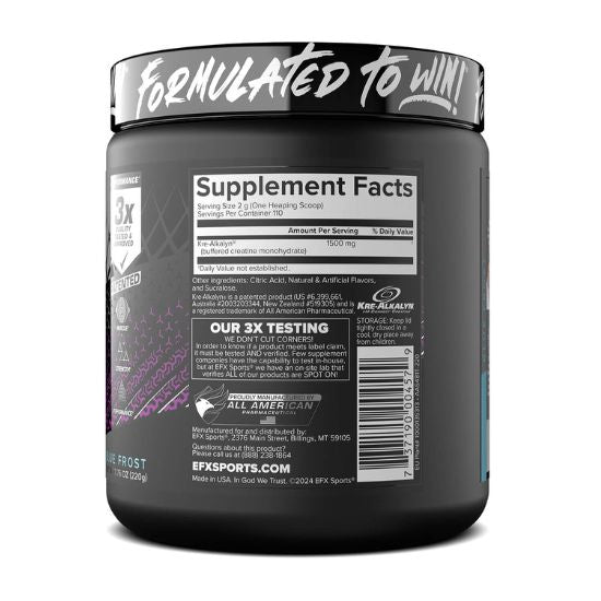 Kre-Alkalyn EFX Powder, Blue Frost, 220g, EFX Sports - Vitax.ro