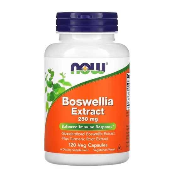 Boswellia Extract Plus Turmeric Root Extract, 250mg, 120 vcaps, NOW Foods - Vitax.ro