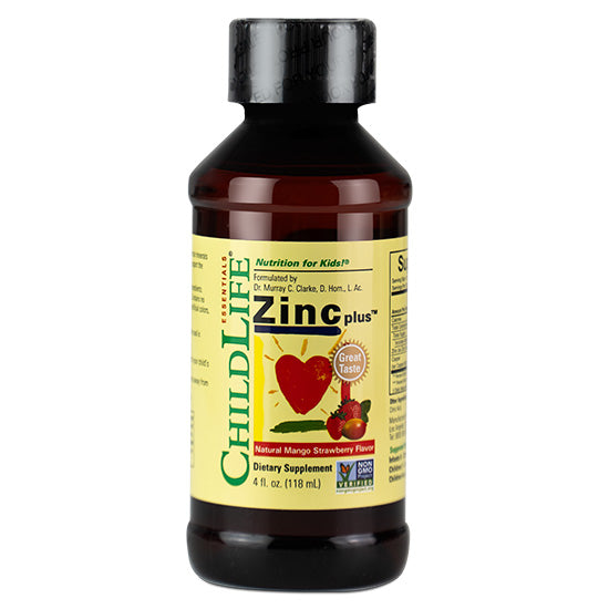 Zinc Plus, Natural Mango Strawberry, 118 ml, Childlife Essentials