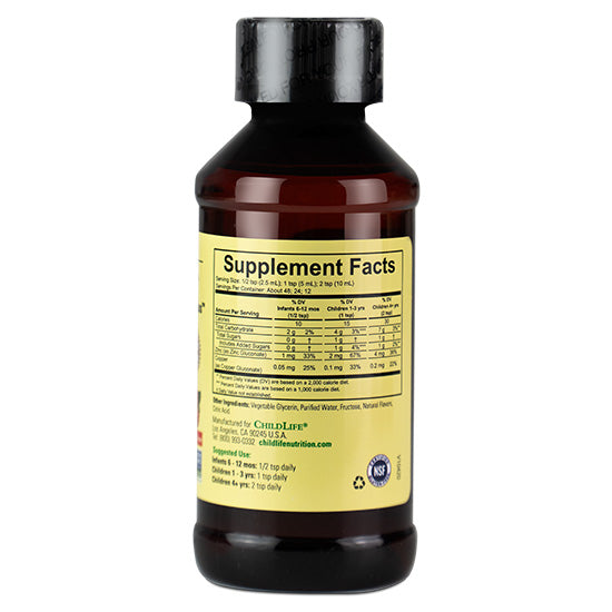 Zinc Plus, Natural Mango Strawberry, 118 ml, Childlife Essentials