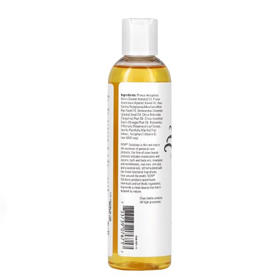 Refreshing Vanilla Citrus Massage Oil, 237 ml, NOW Foods - Vitax.ro