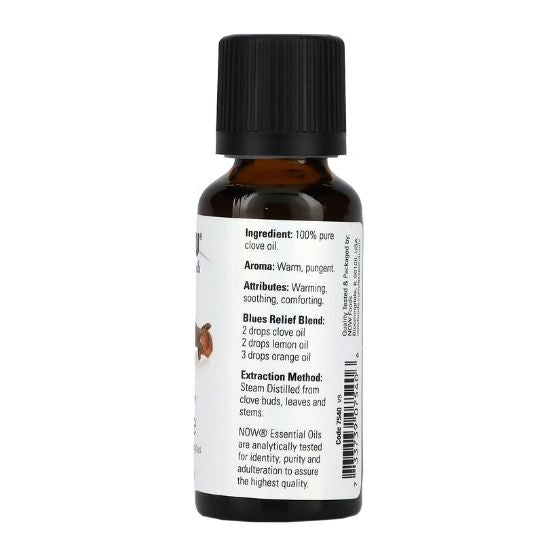Essential Oil, Clove Oil, 30 ml, NOW Foods - Vitax.ro
