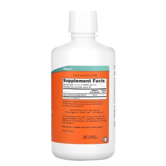 Colloidal Minerals, Original, 946 ml, NOW Foods - Vitax.ro