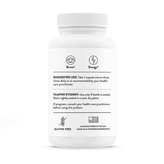 Cortex suprarenal, 50mg, 60 capsule, Thorne Research - Vitax.ro