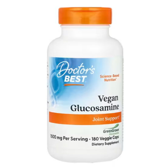 Vegan Glucosamine Sulfate with GreenGrown, 750mm, 180 vcaps, Doctor's Best - Vitax.ro