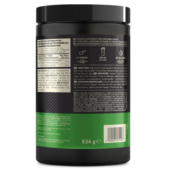 Creatine Powder, 634g, Optimum Nutrition - Vitax.ro