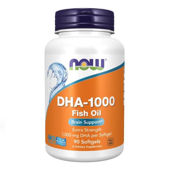 DHA-1000 Brain Support, 90 softgels, NOW Foods - Vitax.ro