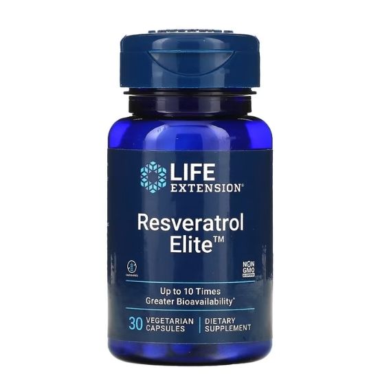 Resveratrol, 100mg, 30 vcaps, Life Extension - Vitax.ro