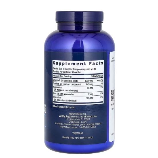 Buffered Vitamin C Powder, 454g, Life Extension - Vitax.ro