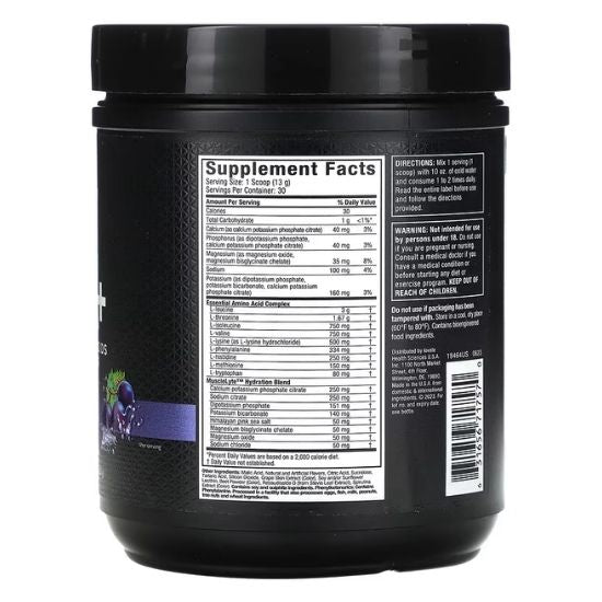 Platinum 100% EAA+, Grape, 387g, MuscleTech - Vitax.ro