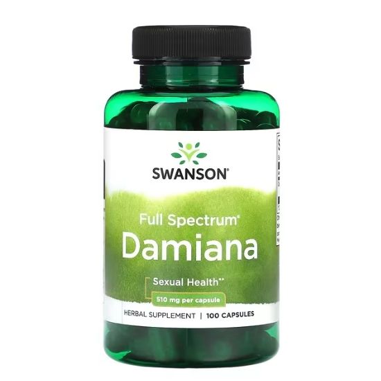 Damiana, 510mg, 100 caps, Swanson - Vitax.ro