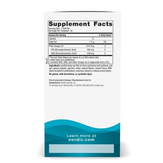 Ultimate Omega One Daily, 1075 mg Lemon, 30 softgels, Nordic Naturals - Vitax.ro