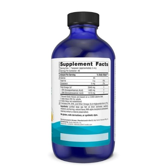 Ultimate Omega, 2840mg, Lemon Flavor, 237 ml, Nordic Naturals - Vitax.ro