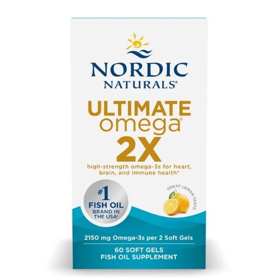Ultimate Omega 2X, 2150mg, Lemon, 60 softgels, Nordic Naturals - Vitax.ro