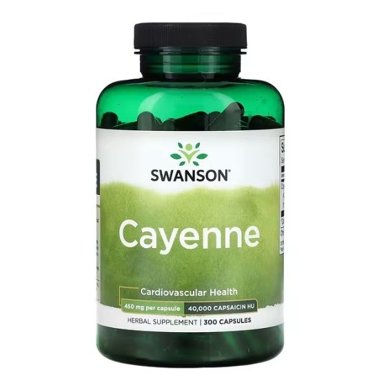 Cayenne 450mg, 300 caps, Swanson - Vitax.ro