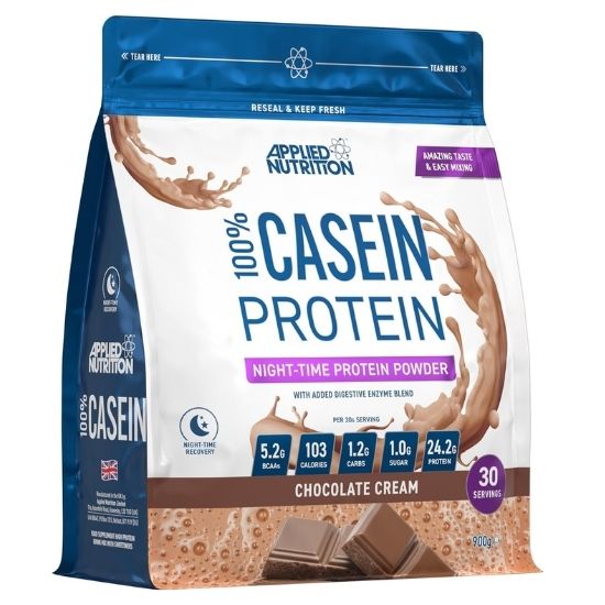 100% Casein Protein, Chocolate Cream, 900g, Applied Nutrition - Vitax.ro