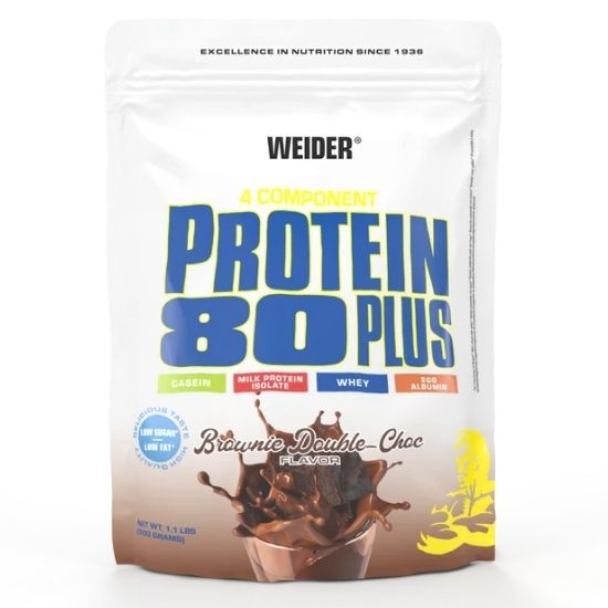 Protein 80 Plus, Brownie-Double Choc, 500g, Weider