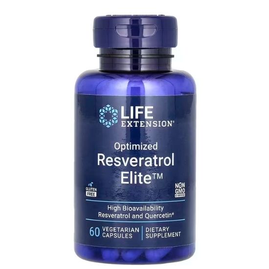 Optimized Resveratrol, 60 vcaps, Life Extension - Vitax.ro