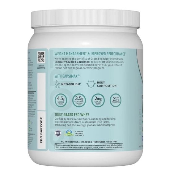 Sport Grass Fed Whey+ Weight Management, Vanilla, 450g, Garden of Life - Vitax.ro