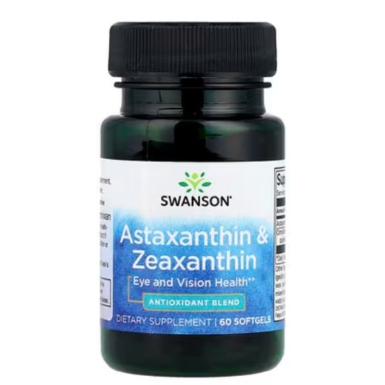 Astaxanthin & Zeaxanthin, 60 softgels, Swanson - Vitax.ro