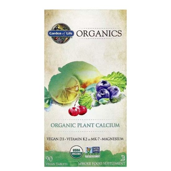 Mykind Organics Plant Calcium, 90 vegan tabs, Garden of Life - Vitax.ro
