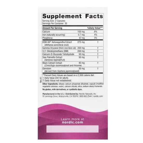 Menopause Support, 60 caps, Nordic Naturals - Vitax.ro