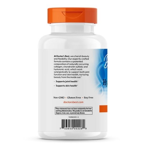 Hyaluronic Acid + Chondroitin Sulfate cu BioCell Collagen, 180 caps, Doctor's Best - Vitax.ro