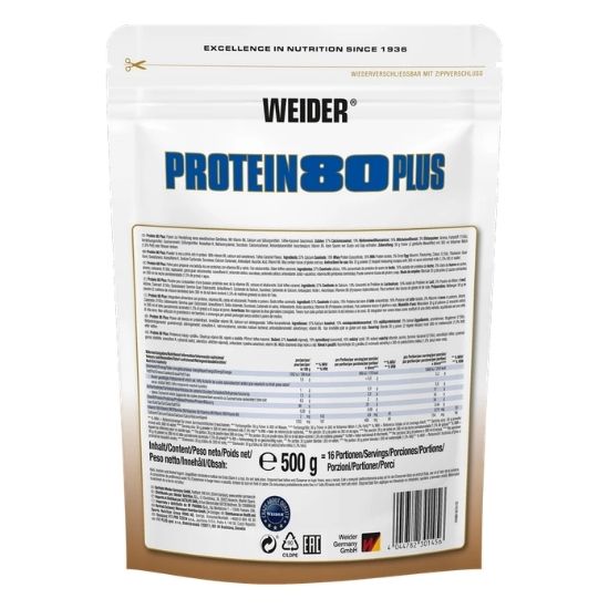 Protein 80 Plus, Toffee-Caramel, 500g, Weider