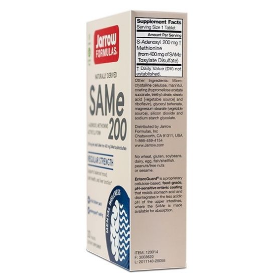 SAMe 200, 20 tabs, Jarrow Formulas - Vitax.ro