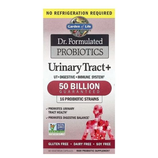 Dr. Formulated Probiotics Urinary Tract+, 60 vcaps, Garden of Life - Vitax.ro
